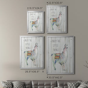 Llama Little Things Premium Framed Print - Ready to Hang