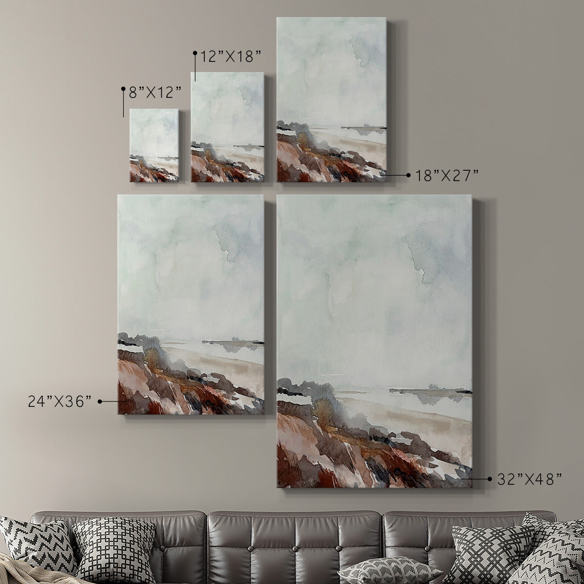 Coastal Inlet Study II Premium Gallery Wrapped Canvas - Ready to Hang
