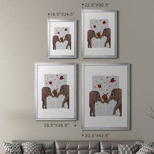 Elephant Bouquet, Portrait Premium Framed Print - Ready to Hang