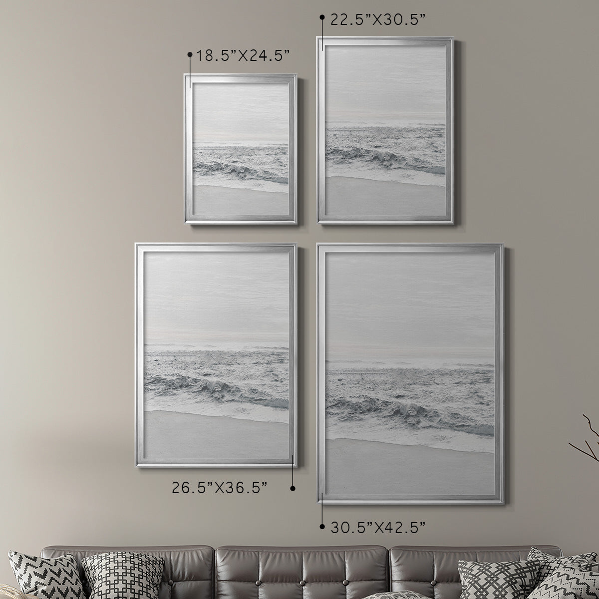 Gentle Tides II Premium Framed Print - Ready to Hang