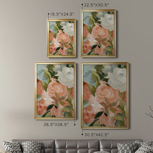 Bouquet Scatter III Premium Framed Print - Ready to Hang