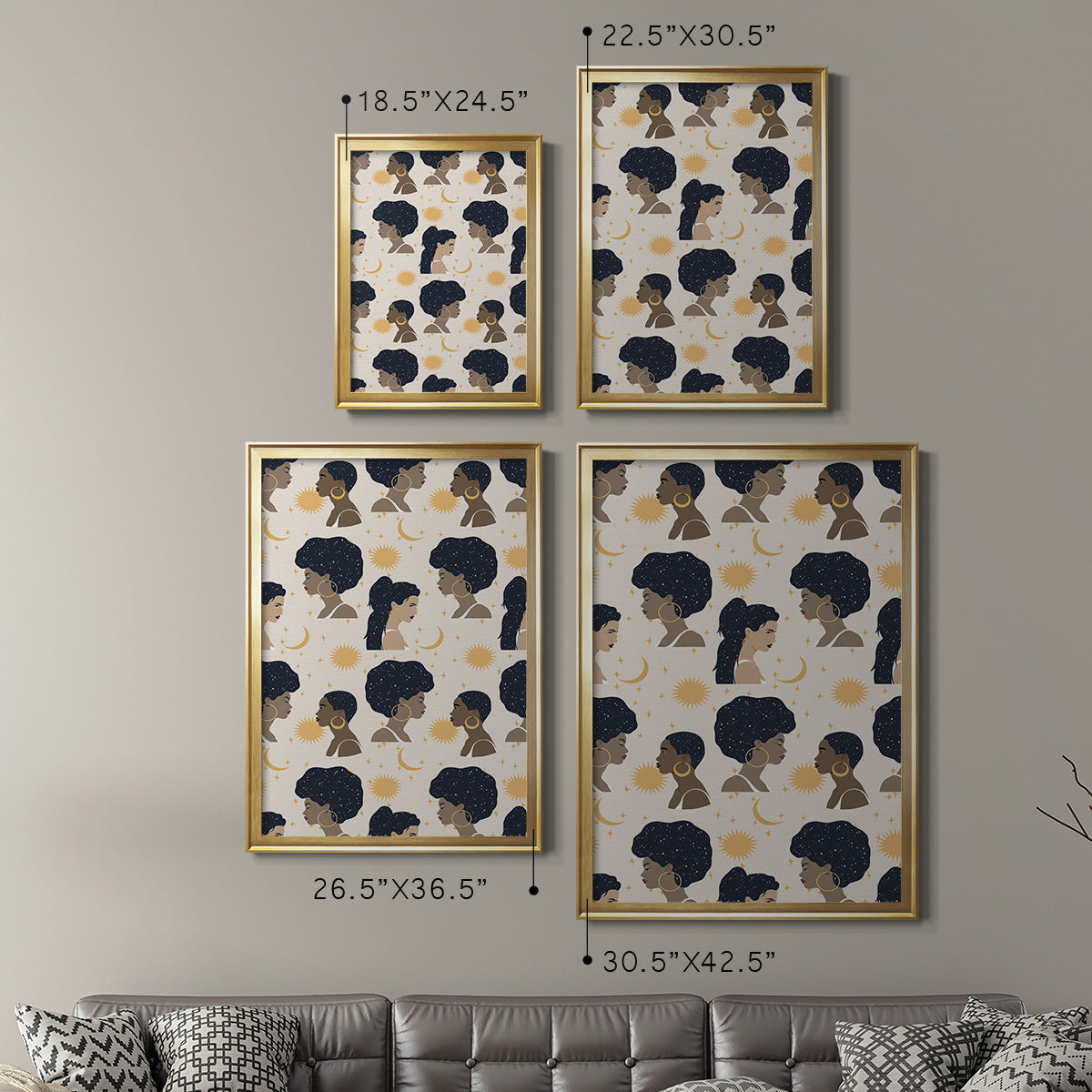 Heavenly Hair Collection E Premium Framed Print - Ready to Hang