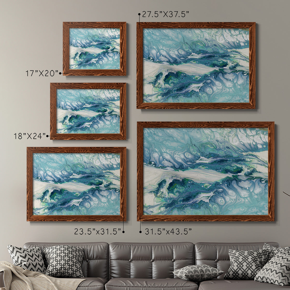 Marble Montage-Premium Framed Canvas - Ready to Hang