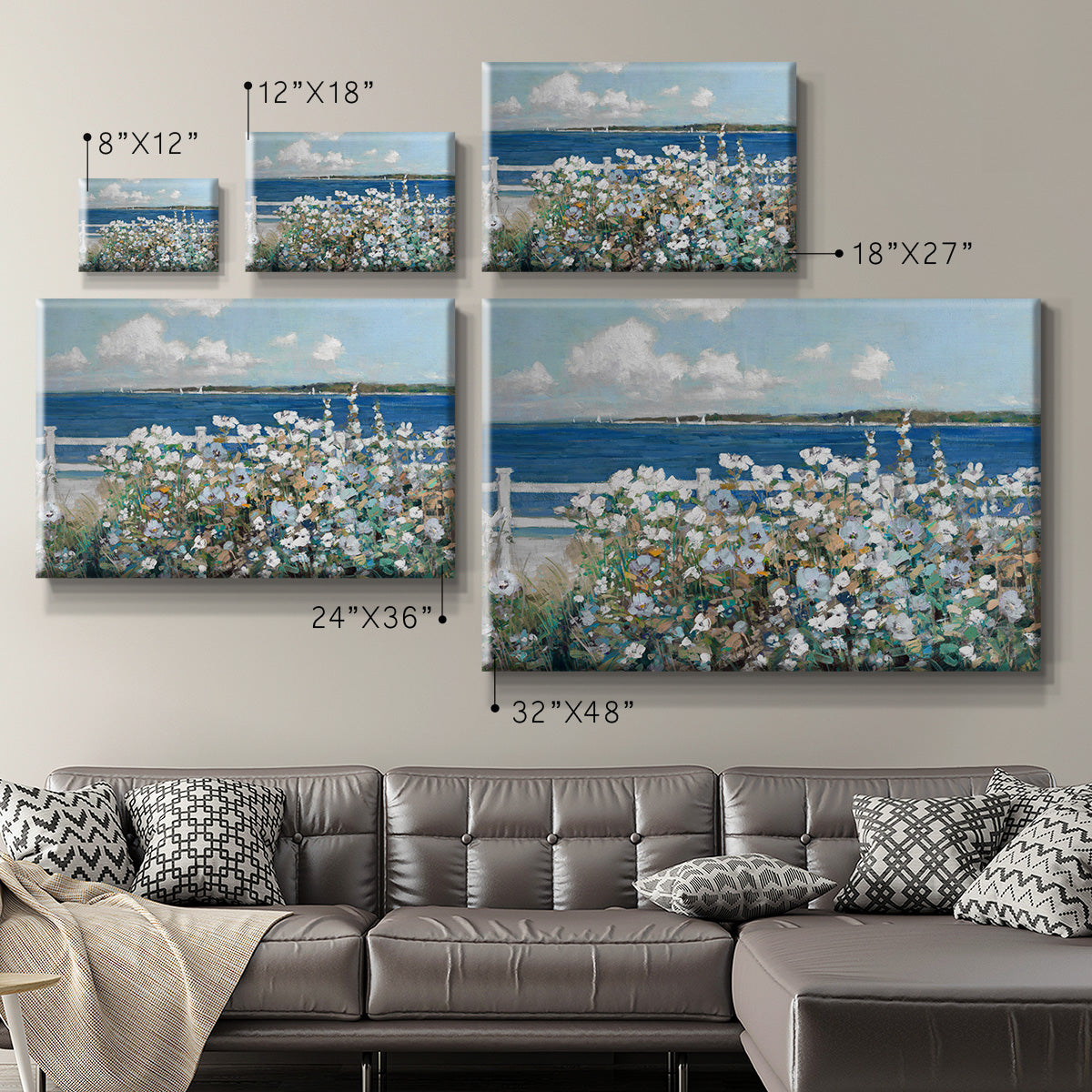 Bayside Garden Premium Gallery Wrapped Canvas - Ready to Hang