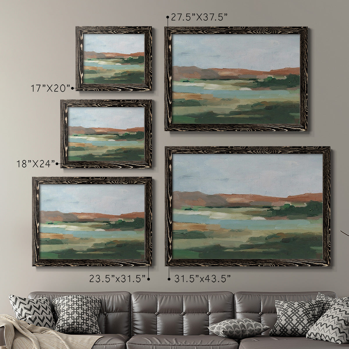 Autumn River Crossing I-Premium Framed Canvas - Ready to Hang