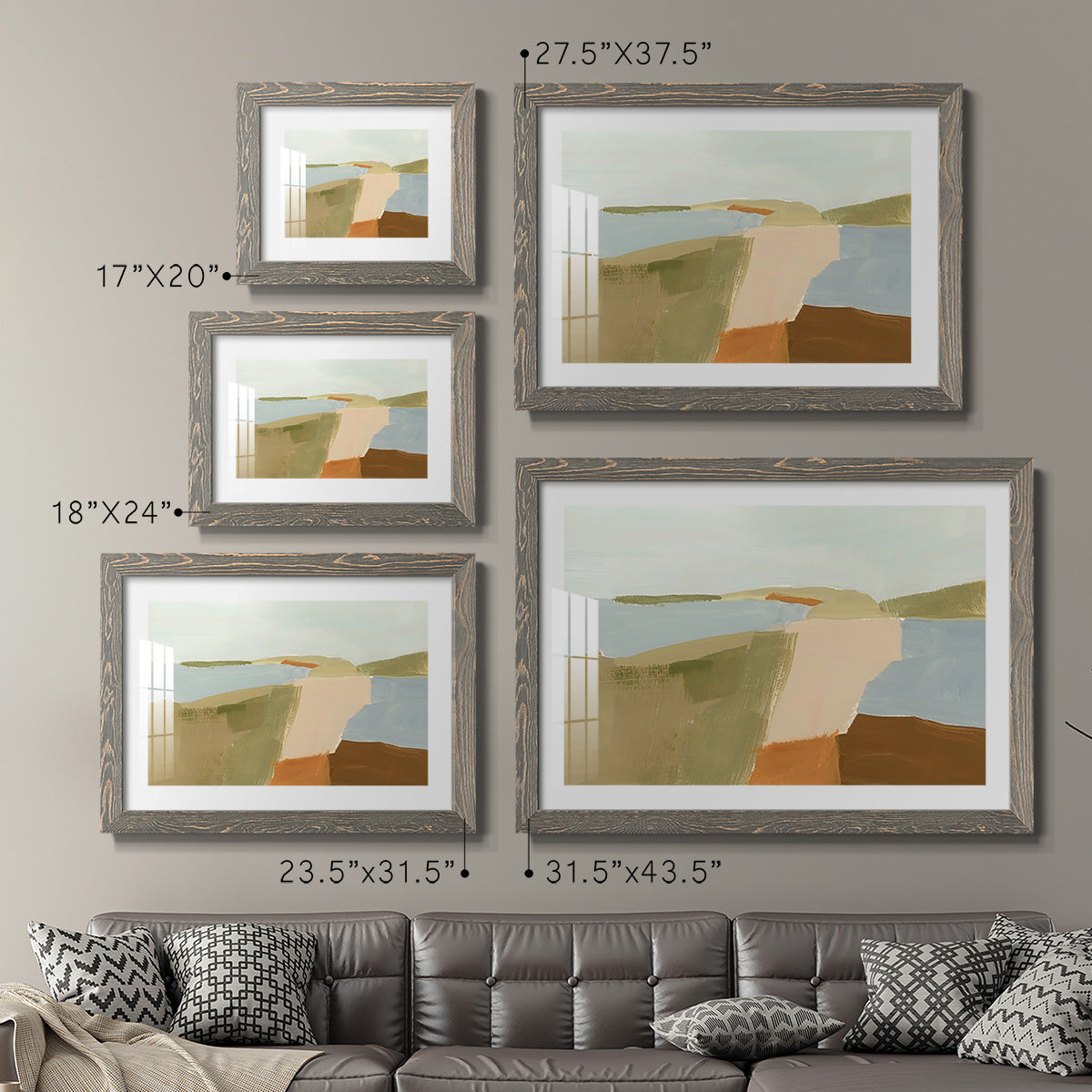 Stacked Landscape II-Premium Framed Print - Ready to Hang