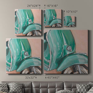 Retro Scooter IV-Premium Gallery Wrapped Canvas - Ready to Hang