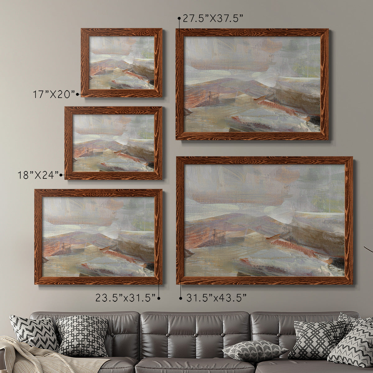 Distant Canyon-Premium Framed Canvas - Ready to Hang