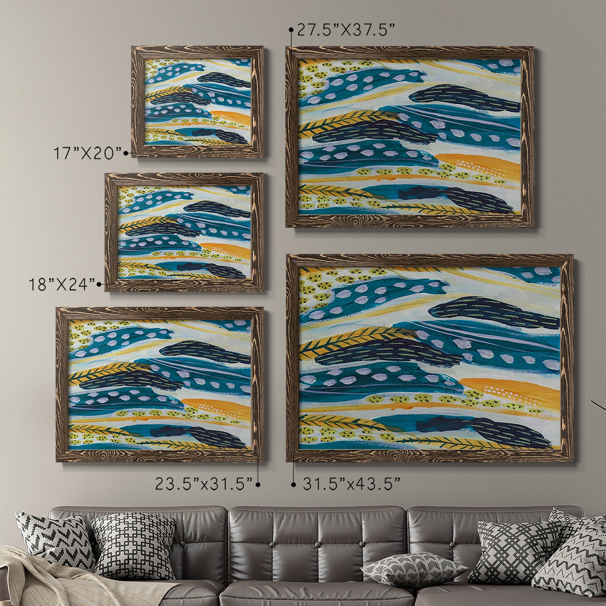 Feathery IV-Premium Framed Canvas - Ready to Hang