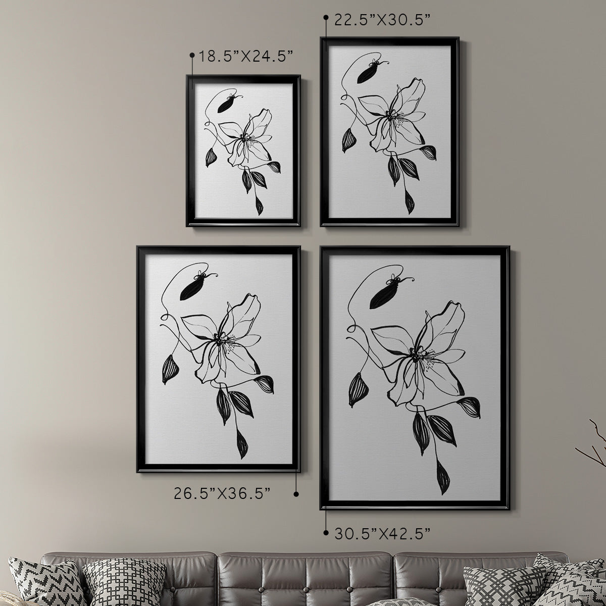 Wild Clematis I Premium Framed Print - Ready to Hang