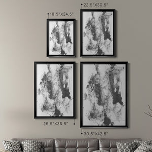 Graphite Abstract III Premium Framed Print - Ready to Hang