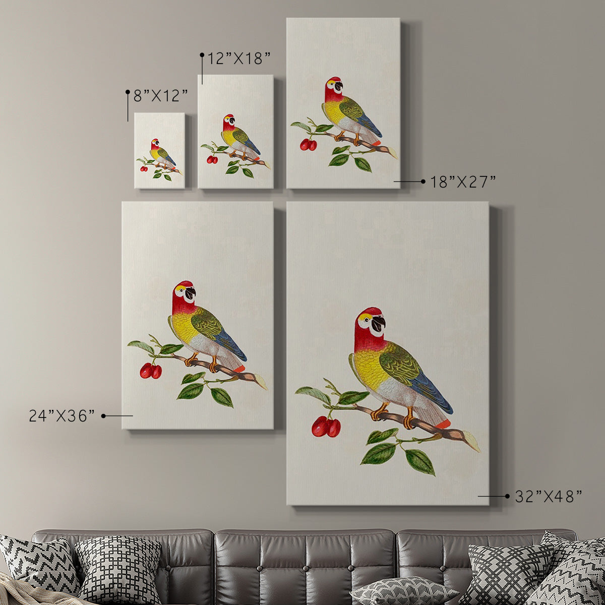 Bird in Habitat VI Premium Gallery Wrapped Canvas - Ready to Hang