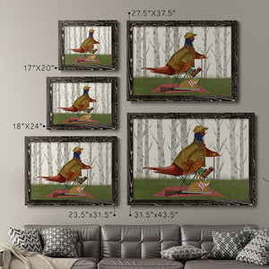 Pheasant Shooting Party 4-Premium Framed Canvas - Ready to Hang