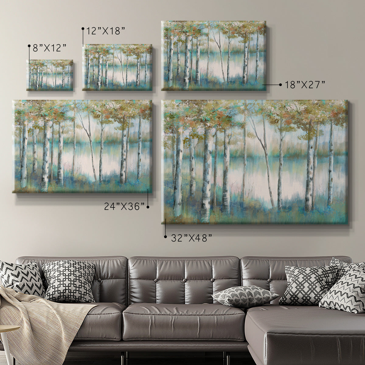 Aspen Lake Premium Gallery Wrapped Canvas - Ready to Hang
