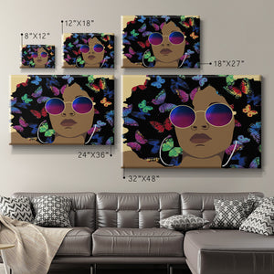 Butterfly Diva I Premium Gallery Wrapped Canvas - Ready to Hang