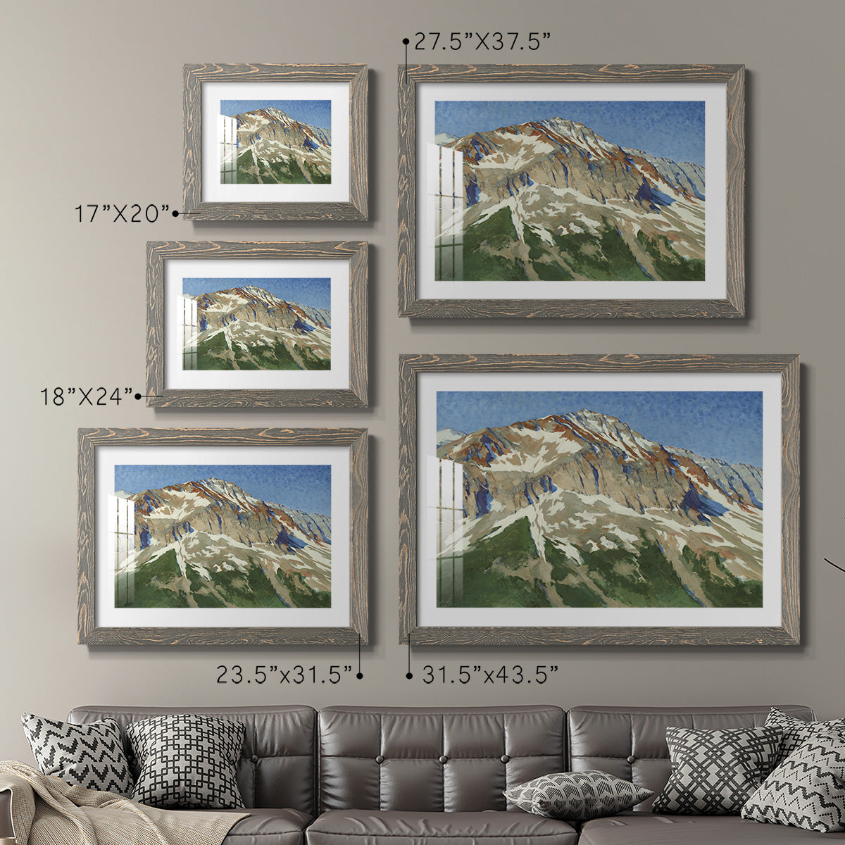 Vermillion Ascent-Premium Framed Print - Ready to Hang