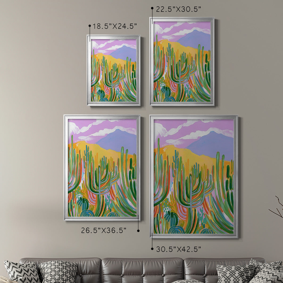 Lavender Desert I Premium Framed Print - Ready to Hang