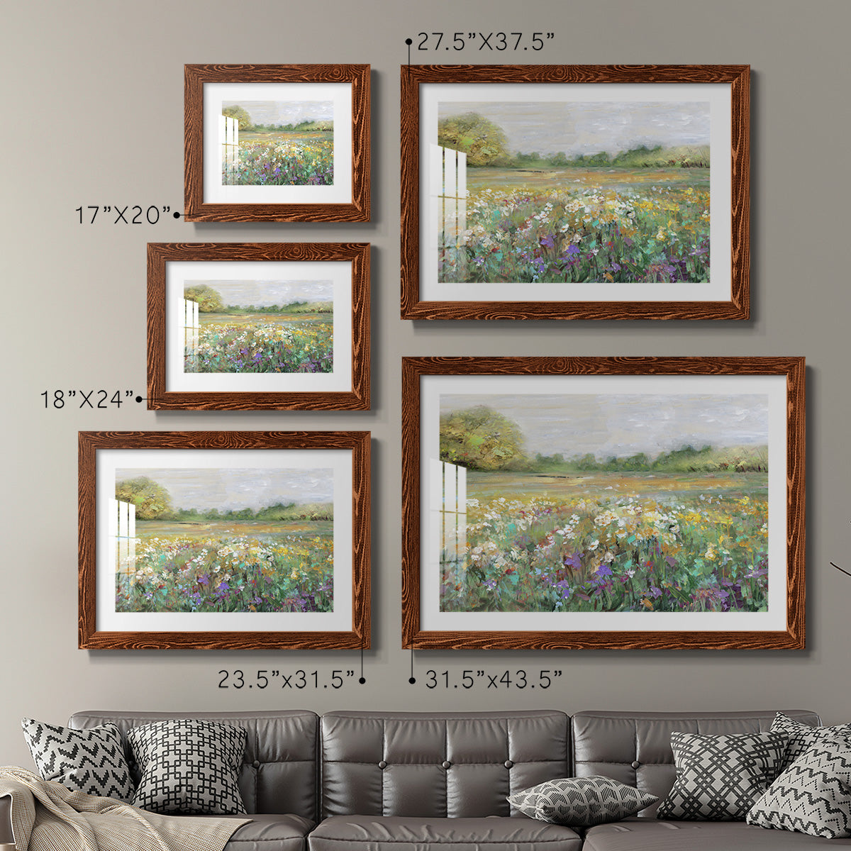 Country Meadow-Premium Framed Print - Ready to Hang