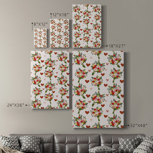 Darling Valentine Collection E Premium Gallery Wrapped Canvas - Ready to Hang