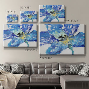 Fleur Bleue II Premium Gallery Wrapped Canvas - Ready to Hang