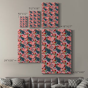 Sweet Hearts Collection E Premium Gallery Wrapped Canvas - Ready to Hang