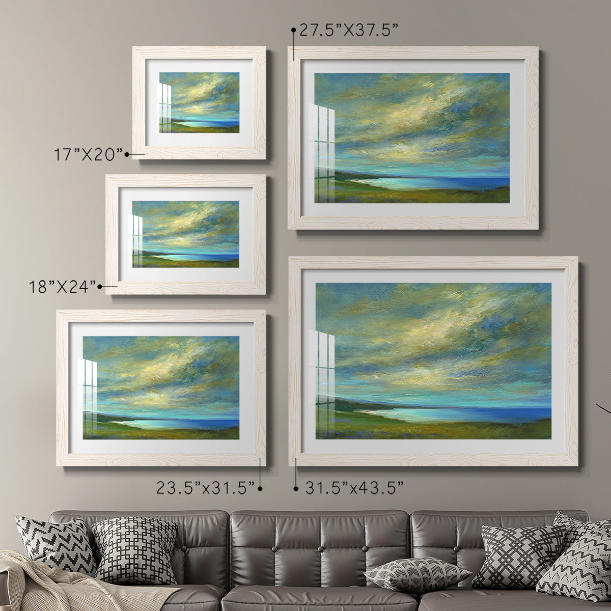 Coastal Views I-Premium Framed Print - Ready to Hang