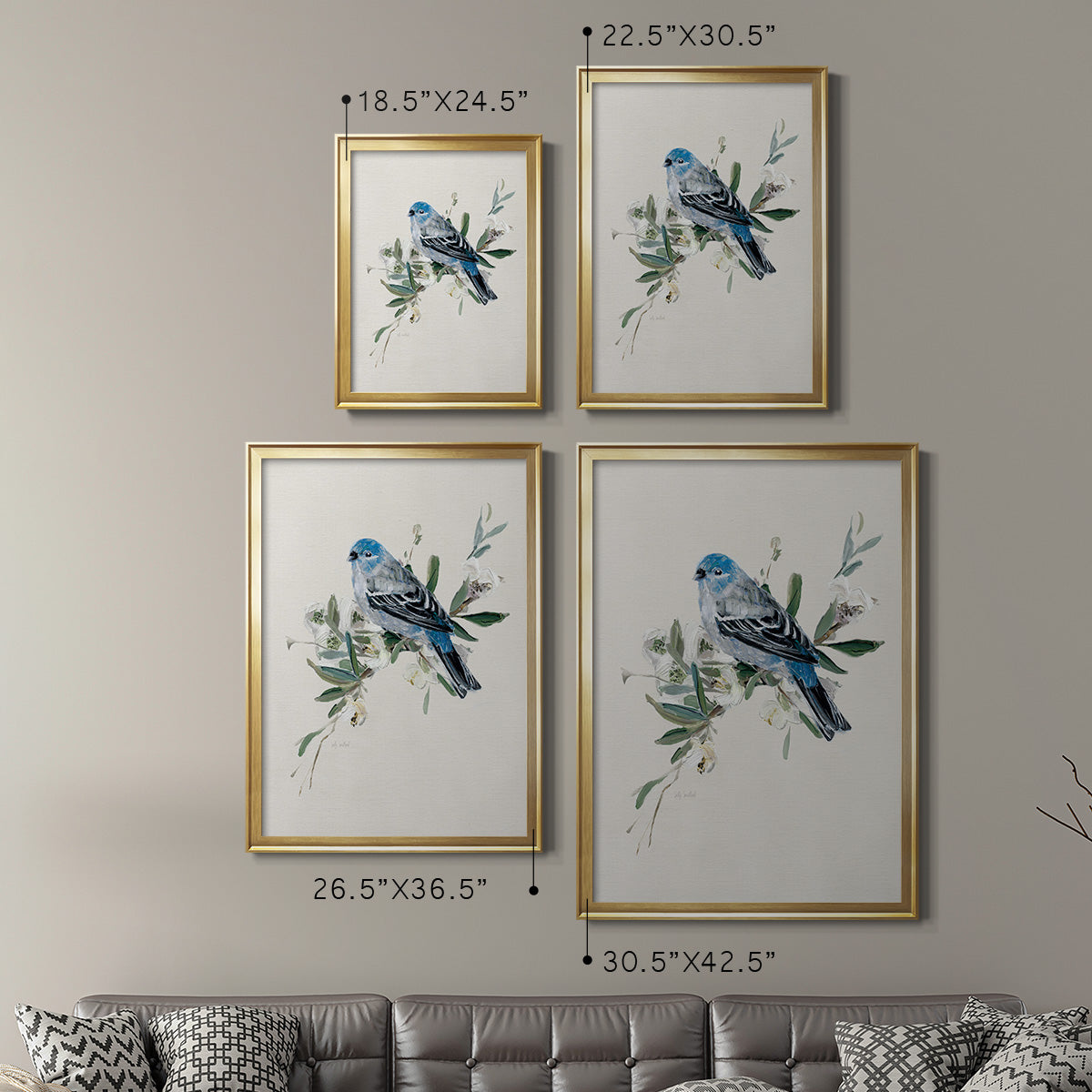 Bluebird Happy II Premium Framed Print - Ready to Hang