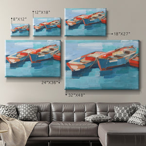 Primary Boats I Premium Gallery Wrapped Canvas - Ready to Hang