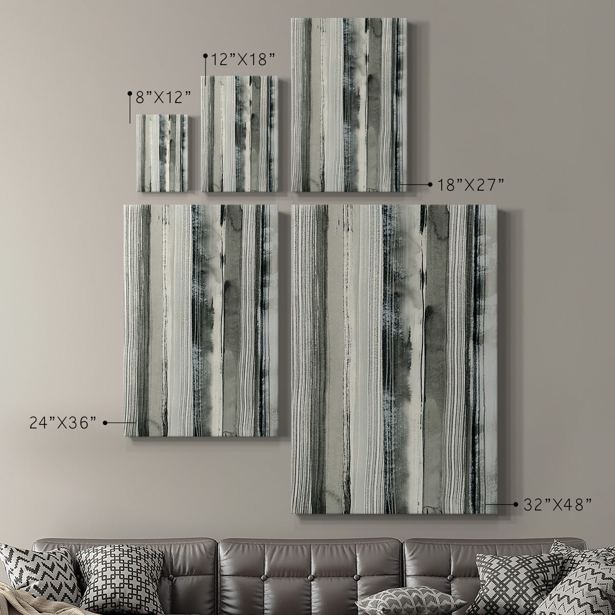 Differing Parallels I Premium Gallery Wrapped Canvas - Ready to Hang