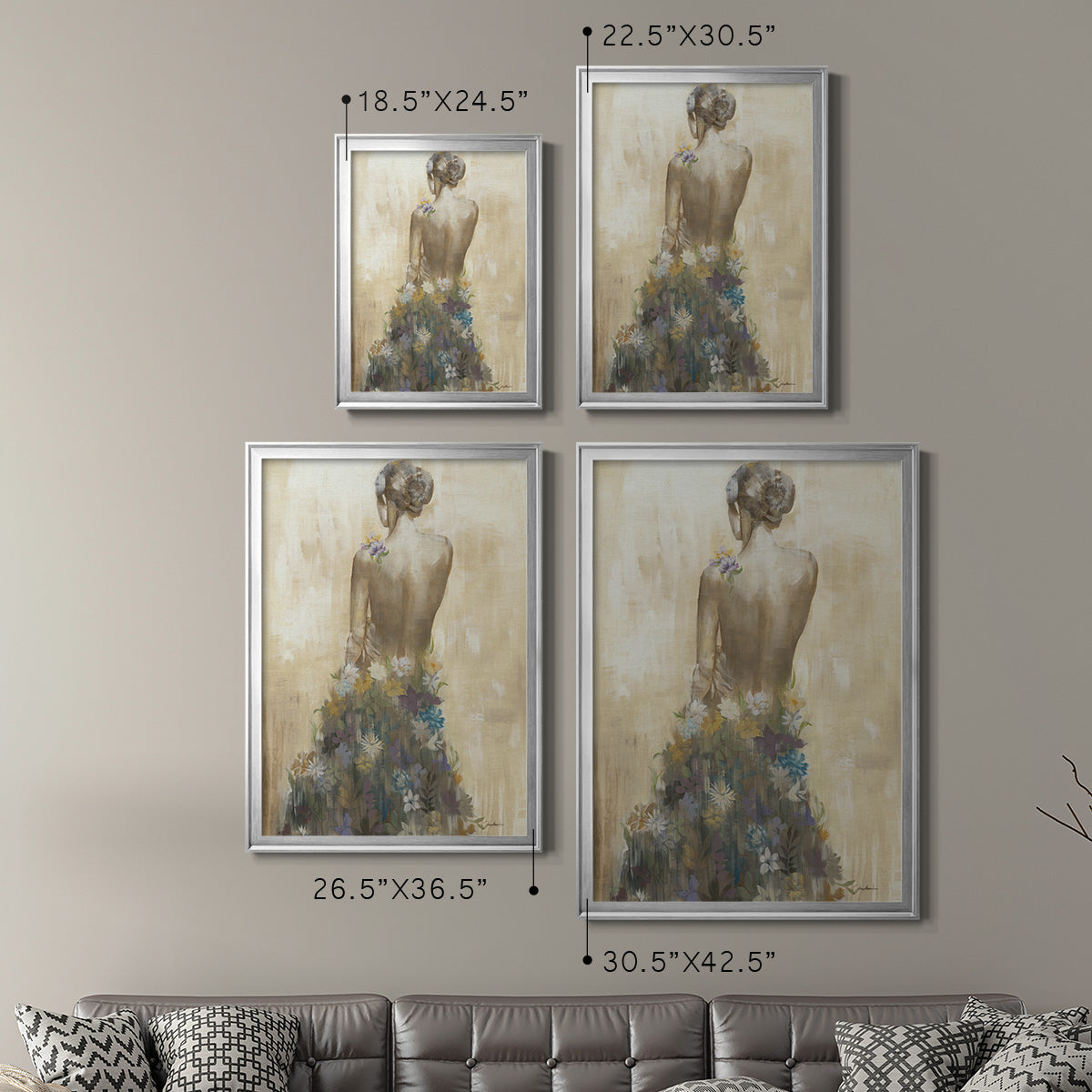 Garden Gown Premium Framed Print - Ready to Hang