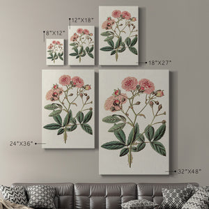 Pink Floral Mix V Premium Gallery Wrapped Canvas - Ready to Hang