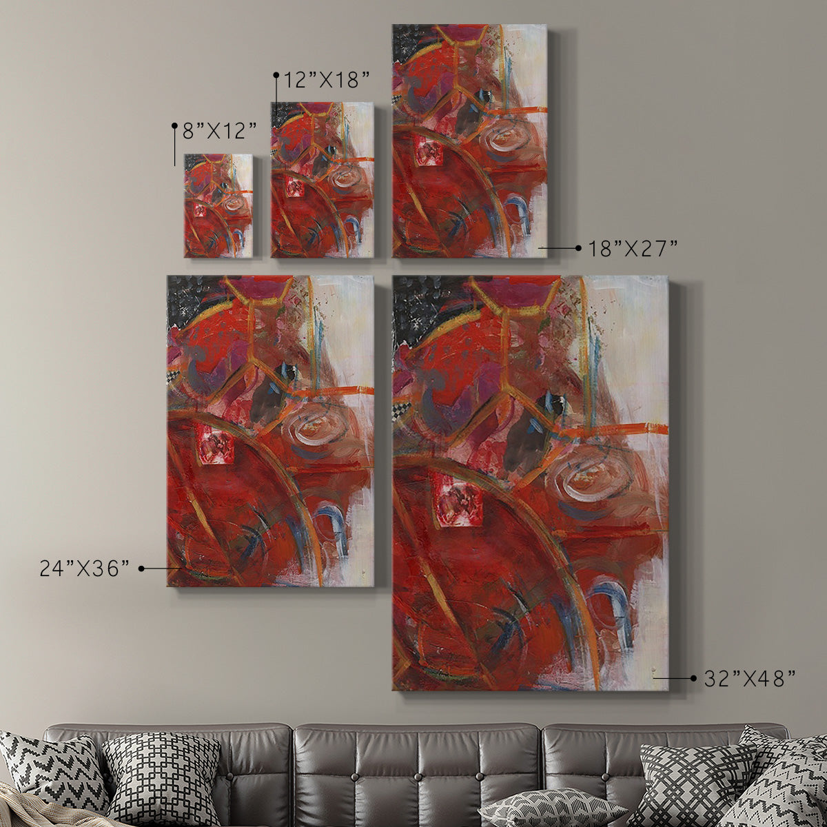 City Life I Premium Gallery Wrapped Canvas - Ready to Hang