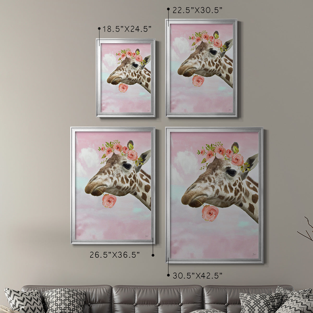 Floral Fun II Premium Framed Print - Ready to Hang