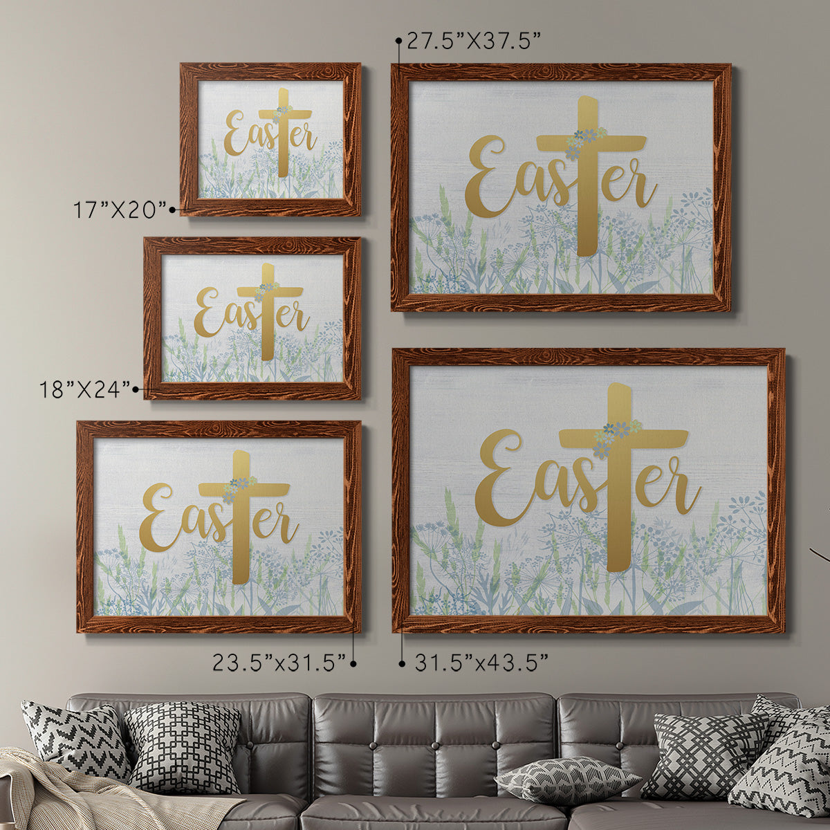Easter Wildflowers-Premium Framed Canvas - Ready to Hang