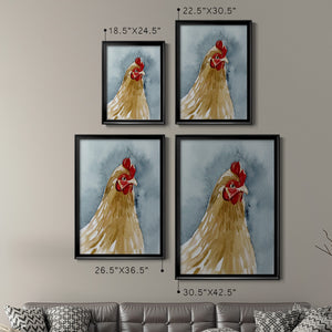 Chicken Portrait II Premium Framed Print - Ready to Hang