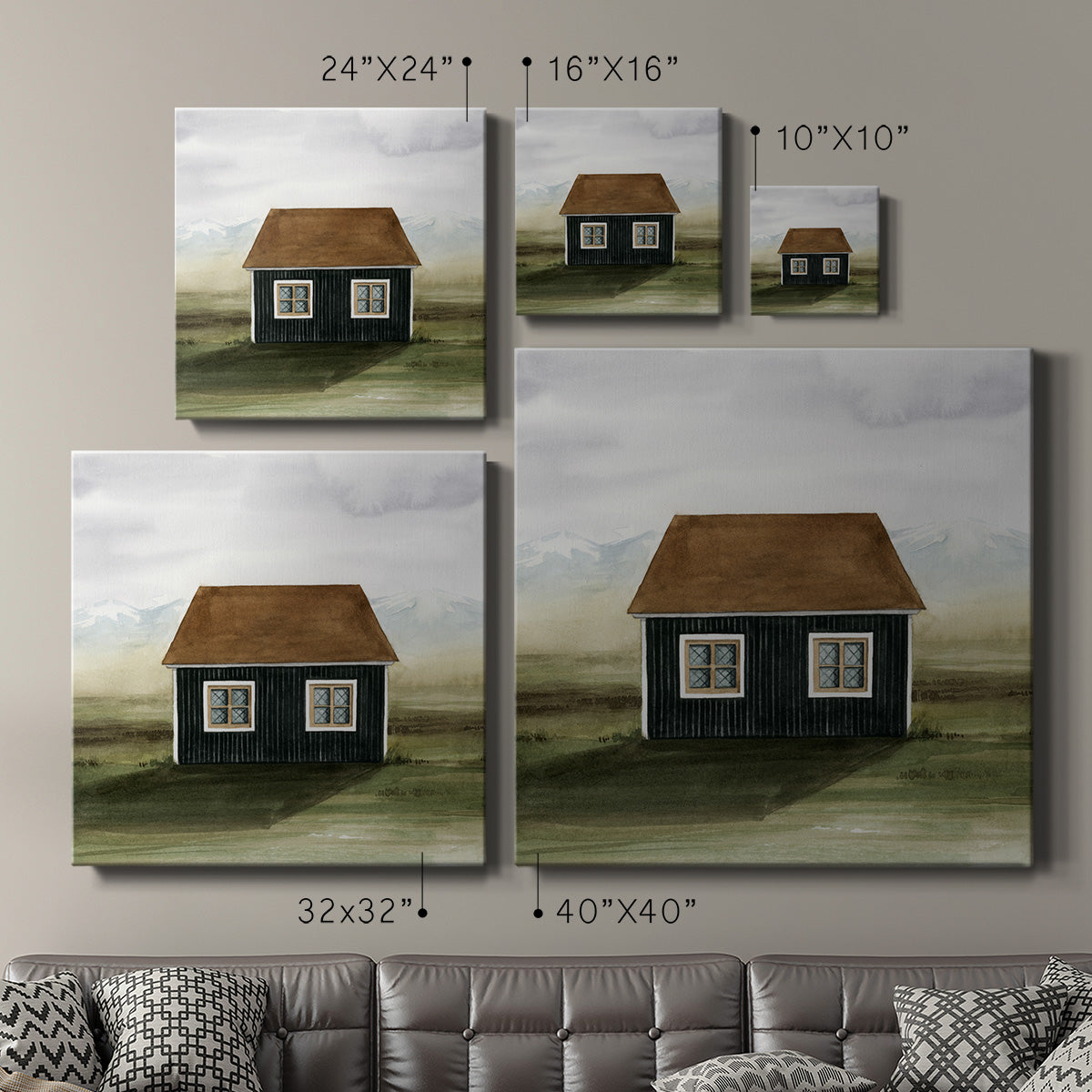 Nordic Cottage II-Premium Gallery Wrapped Canvas - Ready to Hang