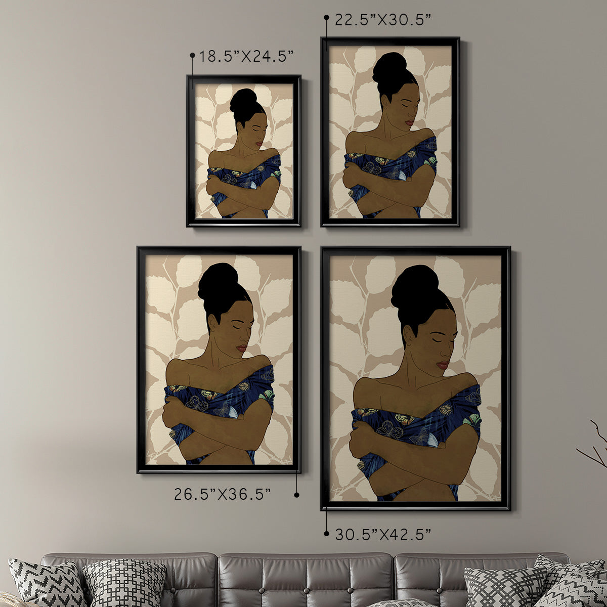 Ethnic Beauty II Premium Framed Print - Ready to Hang