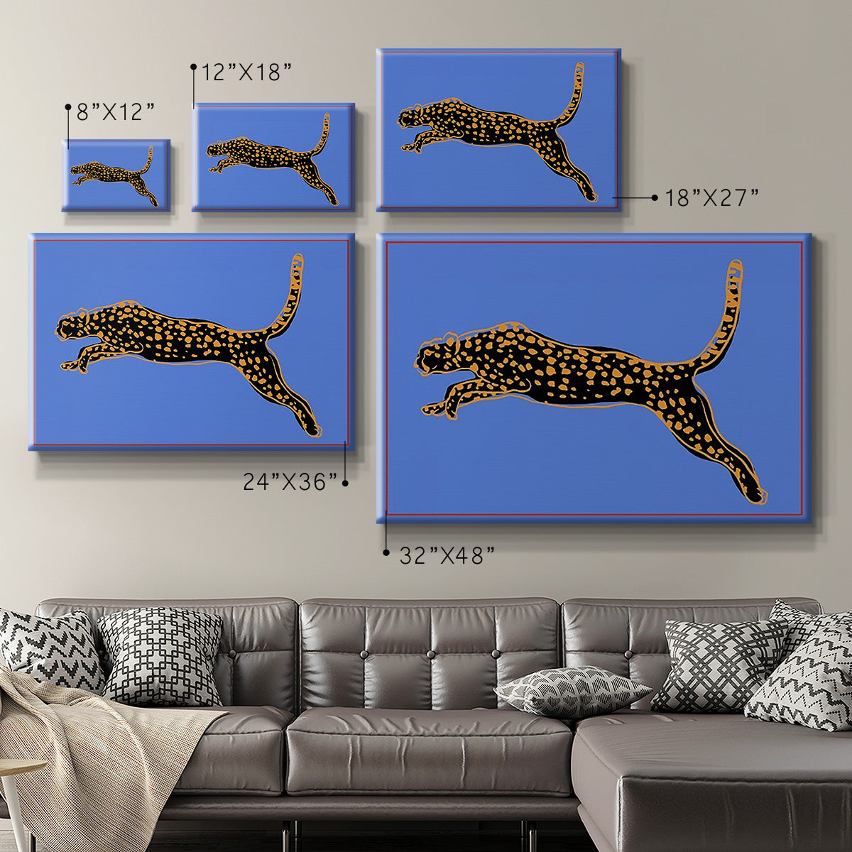 The Wild Leopard I Premium Gallery Wrapped Canvas - Ready to Hang