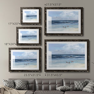 Beach Trio-Premium Framed Print - Ready to Hang