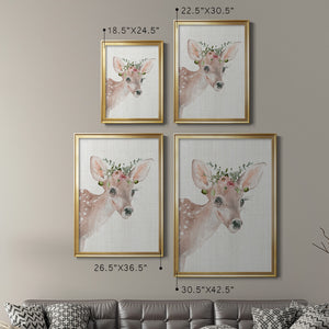 Sepia Botanical Journal I - Modern Framed Canvas Print