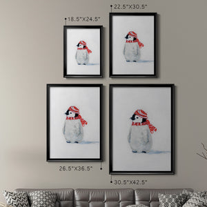 Penguin Play II Premium Framed Print - Ready to Hang