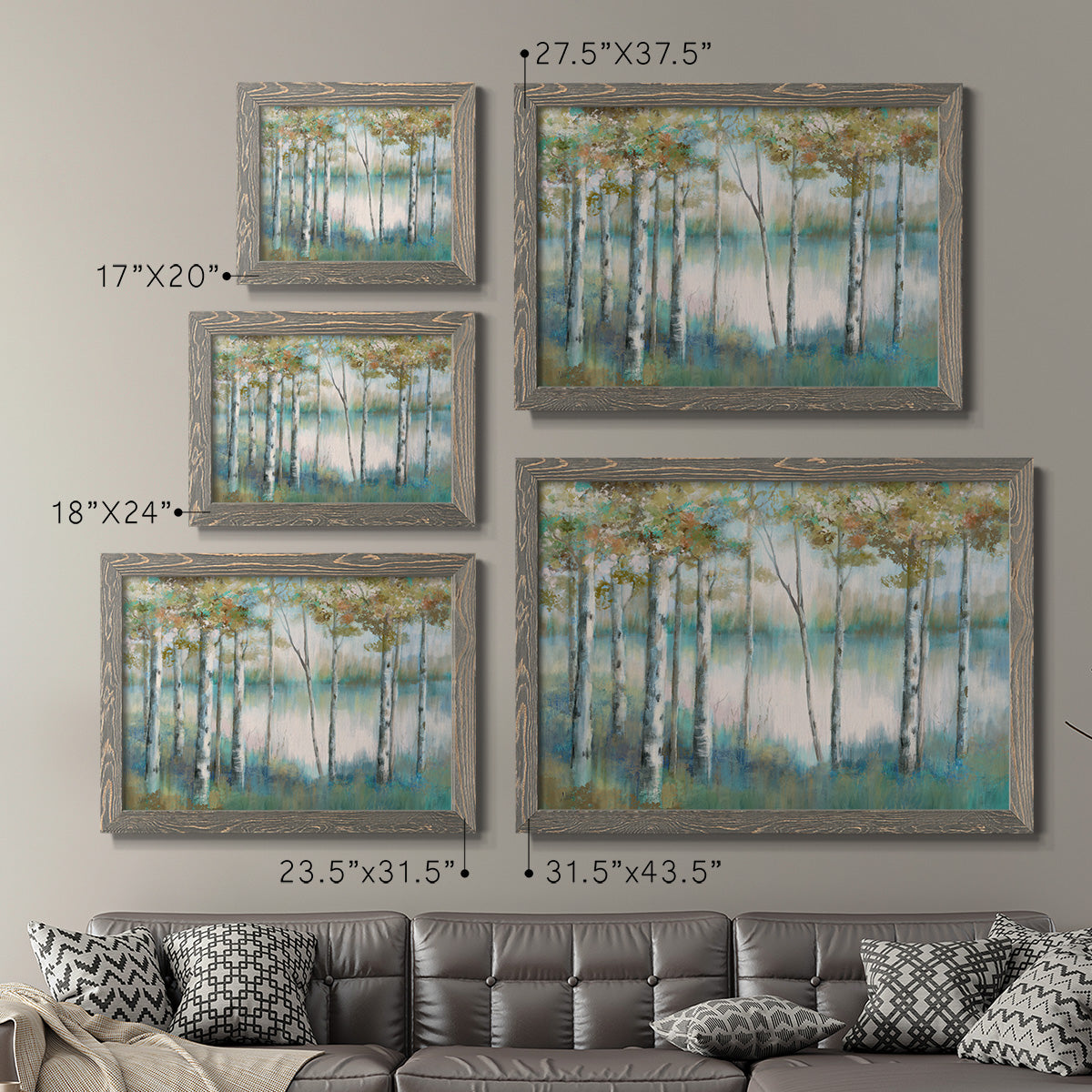 Aspen Lake-Premium Framed Canvas - Ready to Hang
