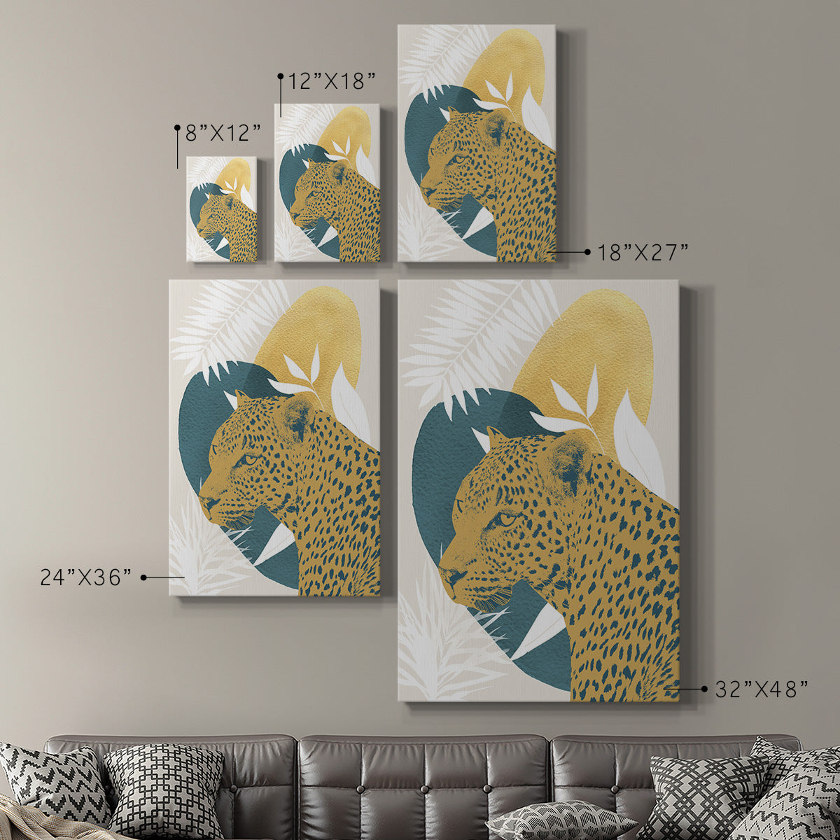 Jungle Cat II Premium Gallery Wrapped Canvas - Ready to Hang