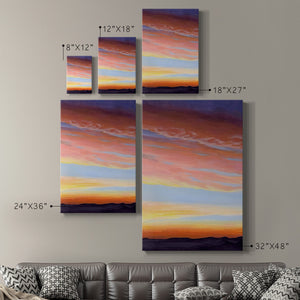 Ignited Dusk II Premium Gallery Wrapped Canvas - Ready to Hang