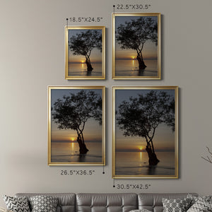 Sunset Silhouette Premium Framed Print - Ready to Hang