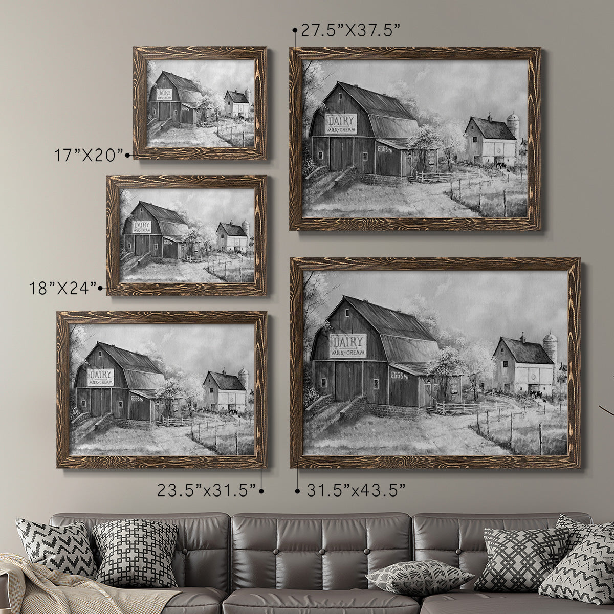 Day at the Farm-Premium Framed Canvas - Ready to Hang