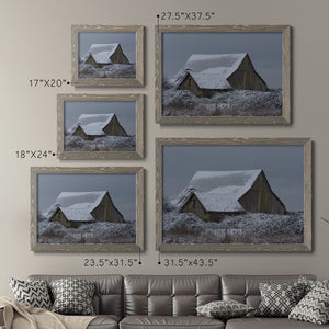 Winter Barn-Premium Framed Canvas - Ready to Hang