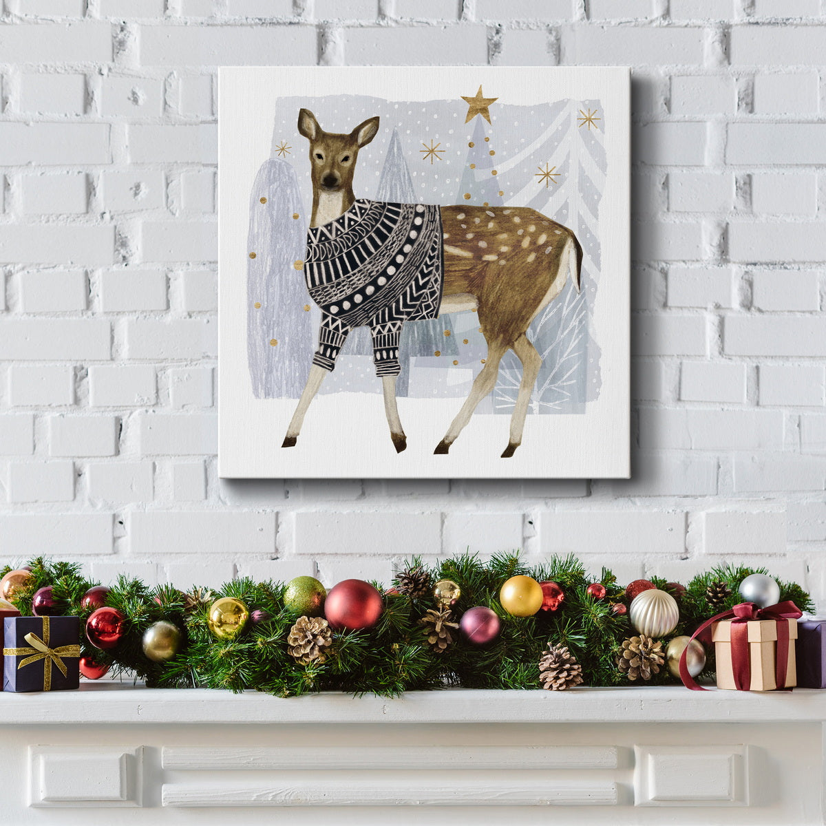 Cozy Woodland Animal III-Premium Gallery Wrapped Canvas - Ready to Hang