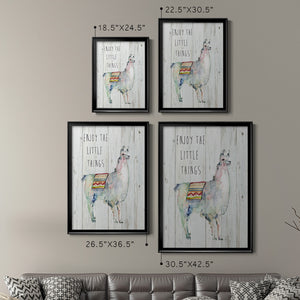 Llama Little Things Premium Framed Print - Ready to Hang