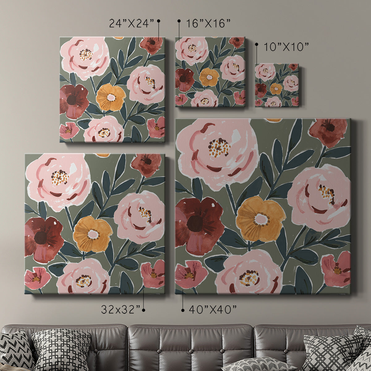 Fair Flowers II-Premium Gallery Wrapped Canvas - Ready to Hang